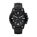 Fossil Men's Dean Chronograph Watch FS4646 With Black Dial, Case And Bracelet