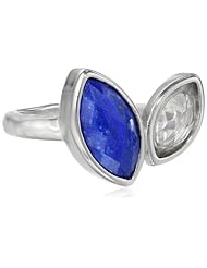 Sterling Silver Matte Finish Hammered Leaf Shape Ring, Size 7