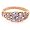 14K Rose Gold Ladies 15 Stone Tanzanite Band Ring - Finger Sizes 5 to 12 Available - Ideal for Special Birthday, Anniversary, Valentines Day or Mothers Day Gift