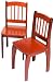 Kitchen & Housewares : Lipper International 503C Chairs with Curved Legs, Set of 2, Cherry