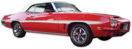1971 1972 Pontiac LeMans Decals & Sword Stripes Kit - REFLECTIVE BLACK