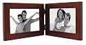 Linear Dark Walnut Picture Frame 4x6" Double Horizon