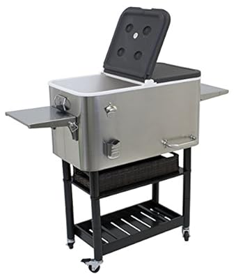 Rio Brands Entertainer Tall Rolling Party Cooler