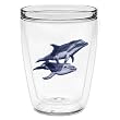 Dolphins 16 oz Insulated Beverage Tumbler, Clear