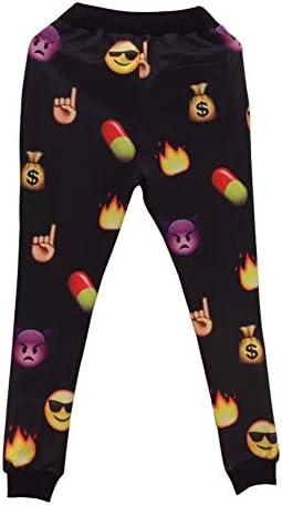 Emoji Black/White 3D Sweatpants Joggers S/M/L/XL