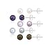 Sterling Silver 5 Pair Multi Color Freshwater Pearl White, Peacock, Pink, Grey, Chocolate Stud Earring Set