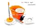 360 Degree Spin Mop & Spin Dry Bucket - In Green and Blue Color (2 Mop Heads)