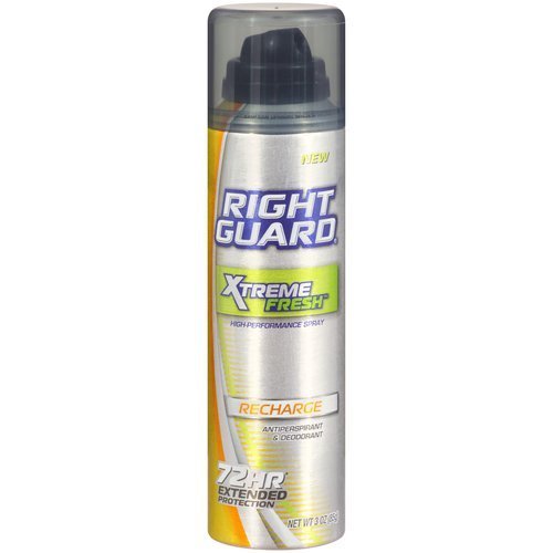 Right Guard Xtreme Fresh High-performance Spray Antiperspirant & Deodorant Recharge, 3 Oz (Pack of 2)