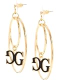 GUESS Double G Charm Earrings, GOLD
