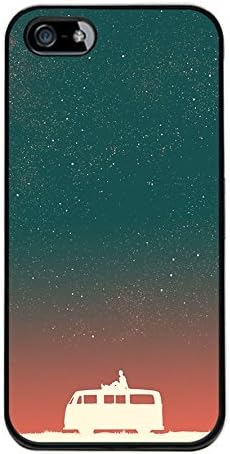 Iphone 5S VW Hippy Van Star Gazing Case with Complimentary Screen Guard Free