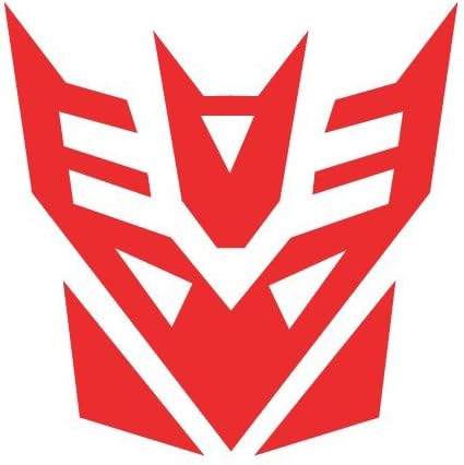 Transformers Decepticon Vinyl Decal Sticker - Red