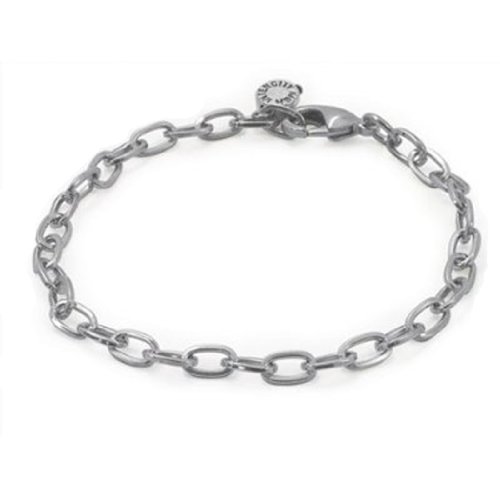 CHARM IT! Silvertone Single Link Chain Bracelet