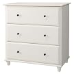 South Hampton 3 Drawers Dresser - White