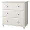 South Hampton 3 Drawers Dresser - White