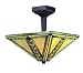 Shalimar 3 Light Semi-Flush Mount in Chestnut Bronze