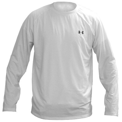 Men's UA TechTM Longsleeve T-Shirt Tops by Under Armour WHITE LARGE