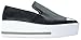 Womens Metal Cap Pointed Toe Slip-On Platform Slip-on Sneakers