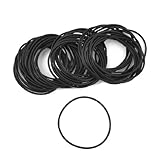 uxcell　Oリング　オイルシール　外径44mm　内径41mm　ニトリルゴム　50個