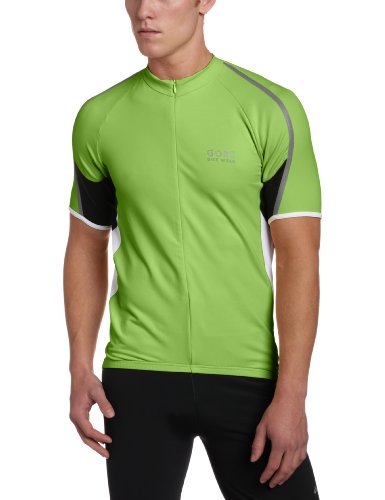 Gore Bike Wear Men's Phantom Jersey, Kiwi/White, Medium On Sale