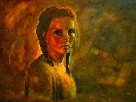 Custom Order #MP-8R7, Oil on Canvas, Custom Painting of The Person You Love, For 1 Person of Customer's Choice, Style: Expressionism, with Signature Text 