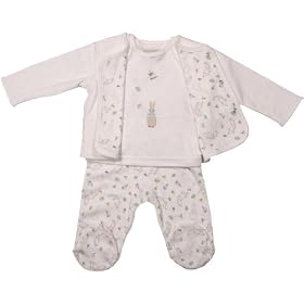 Peter Rabbit 3-Piece Set (0-3 Months, Off-White)