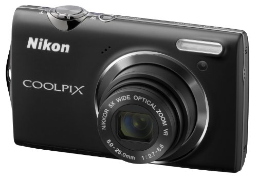 Nikon Coolpix S5100 Digitalkamera (12 Megapixel, 5-fach opt. Zoom, 6.7 cm (2.7 Zoll) Display, HD-Videofunktion) schwarz