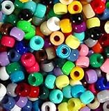 JOLLY STORE Crafts Multi Colors 7x4mm Mini Pony Beads, 1000pcs