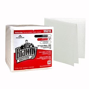 Airlaid Medium-Duty Wipers in White