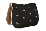 Roma Ecole Horse Embroidered Dressage Saddle Pad