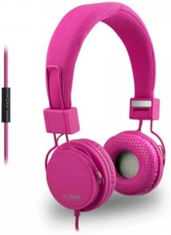 ECO V20 Stereo Headphones with In-line Mic - Pink - Retail