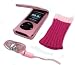 New 5th Generation Nano Pink Leather Flip Case & Pink Sock Cover For the New Apple iPod 5G Nano (with Camera Sep 2009) 8GB & 16GB