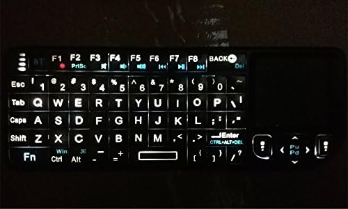 Mini Wireless Keyboard Bluetooth with Backlight, Laser Pointer OSK-01BT-BK-LSR