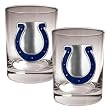NFL Indianapolis Colts Two Piece Rocks Glass Set - Primary Logo