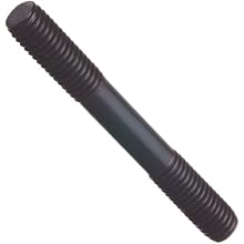 TE-CO Black Oxide Steel Threaded Stud