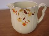 Hall's Superior Jewel Tea Creamer or Small Pitcher Autumn Leaf Design