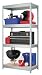 HID13585 - Space Solutions Industrial Shelving, 4 Shelves, 30 x 16 x 60, Galvanized Steel (HID13585)