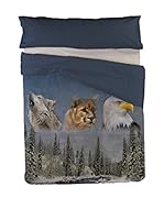 Casa Campo  Juego De Funda Nórdica Mountain (Azul)