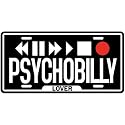 New " Play Psychobilly " License Plate Music