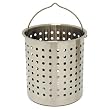 Bayou Classic B124 24-Quart Stainless Steel Perforated Basket
