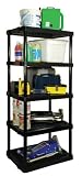 Gracious Living 91003-1-12 Five Shelf Storage System with Extra Large Heavy Duty Vented Shelf Design