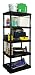 Gracious Living 91003-1-12 Five Shelf Storage System with Extra Large Heavy Duty Vented Shelf Design