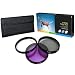 PLR Optics High Resolution 3-piece Filter Set (UV, Fluorescent, Polarizer) For The Nikon D5000, D3000, D5100, D3100, D7000 Digital SLR Cameras Which Have Any Of These (18-55mm, 55-200mm, 50mm) Nikon Lenses