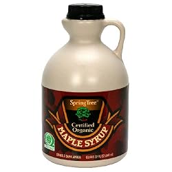 Spring Tree Organic Maple Syrup, Grade A, 95% Organic, 1 Quart Jug