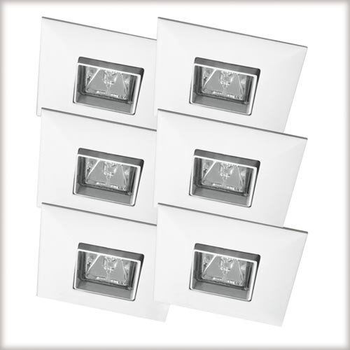 Paulmann 99521 Premium EBL Set schwenk Quadro 6x35W 2x105VA 230/12V GU5,3 90mm chrom/Alu Zink