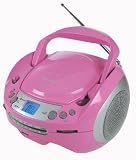 Produkt-Bild: Roadstar CDR-4500U/PK Stereo CD/MP3 Boombox mit UKW/MW Tuner USB 2.0 pink