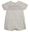 Petit Ami Infant Boys Light Blue Smocked Romper Set