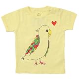 Mademoiselle papillon Love Bird Tee 【イエロー size