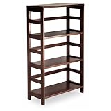 Winsome Wood 3-Shelf Wide Shelving Unit, Espresso