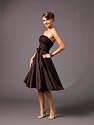 Luxus Abendkleid, Cocktailkleid, Kleid, Farbe braun