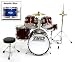 TKO 5-Piece Complete Junior Drum Set - Metallic Blue